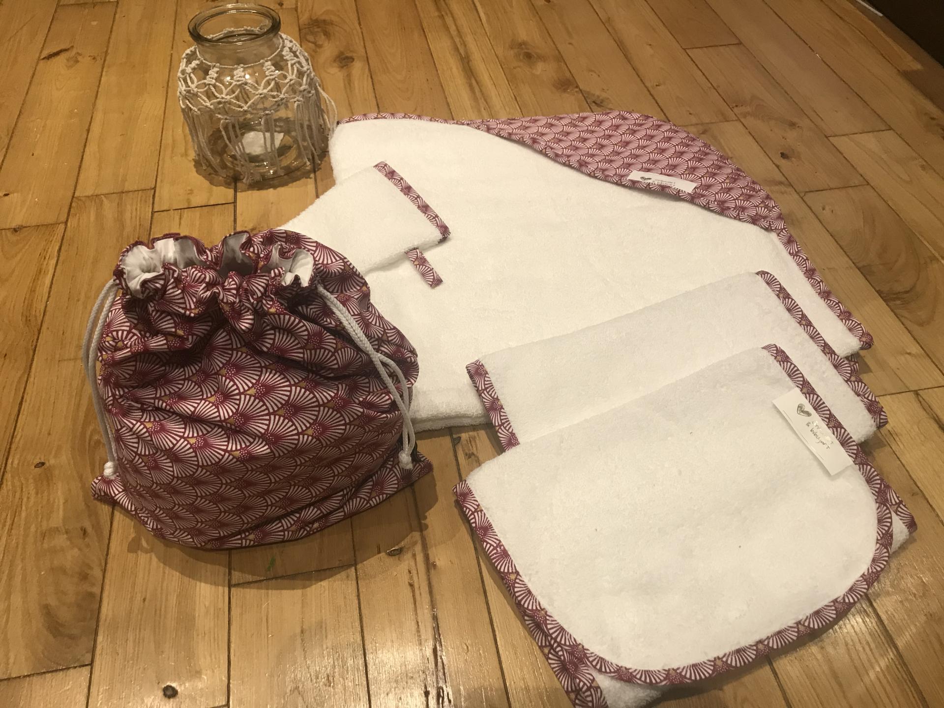 Ensemble éventail prune✨